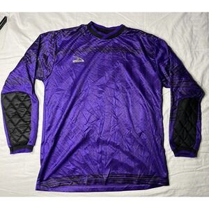Score Soccer Jersey Adult Size Large Purple Long Sleeve Vintage 1990s